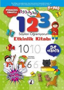 1, 2, 3 Sayıları Öğreniyorum; Etkinlik Kitabı (36 Etkinlik - Poster Hediyeli)