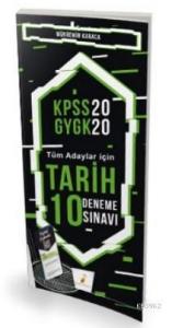 2020 KPSS Tarih 10 Deneme Sınavı Dijital Çözümlü
