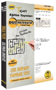 2022 DGS Matematik çek Kopar Yaprak Test