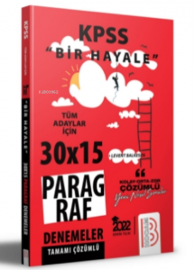 2022 KPSS Bir Hayale Serisi Paragraf Denemeleri