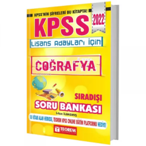 2022 KPSS Coğrafya Sıradışı Soru Bankası