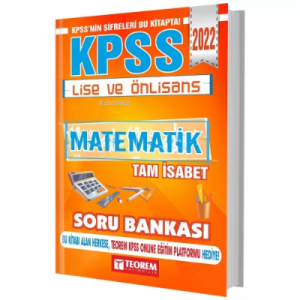 2022 KPSS Lise Ön Lisans Matematik Tam İsabet Soru Bankası
