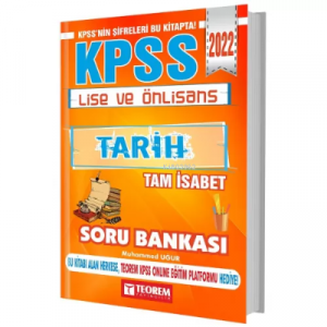 2022 KPSS Lise Ön Lisans Tarih Tam İsabet Soru Bankası