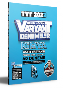 2022 TYT Kimya Tamamı Video Çözümlü 40 Deneme Sınavı Benim Hocam Yayınları