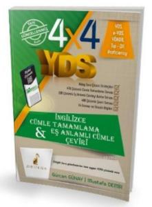 4x4 YDS Seti 1 Kitap Cümle Tamamlama, Çeviri ve Eş Anlamlı Cümle