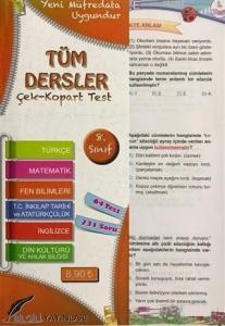 8.Sınıf Tüm Dersler Çek Kopart Yaprak Test