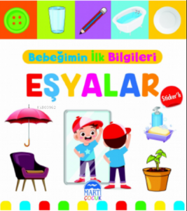 Bebeğimin İlk Bilgileri - Eşyalar (Sticker'lı)