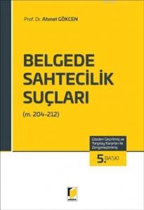 Belgede Sahtecilik Suçları (TCK m. 204-212)