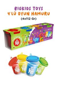 Bigkids Toys / 4'Lü Oyun Hamuru (4X112 Gr)