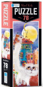 Blue Focus Street Cat – Puzzle;78 Parça