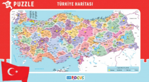 Blue Focus Türkiye Haritası ( Küçük Boy ) – Puzzle