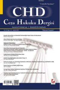 Ceza Hukuku Dergisi Sayı:23 Aralık 2013