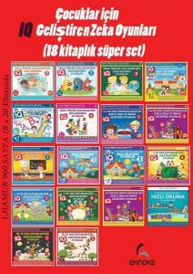 Çocuklar İçin IQ Geliştiren Zeka Oyunları; (18 Kitaplık Süper Set)