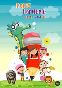 Deniz Harflerle - Boyama Kitabı