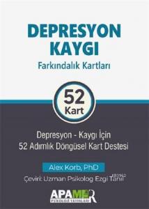 Depresyon Kaygı Farkındalık Kartları 52 Kart  Cep Boy; Depresyon-Kaygı İçin 52 Adımlık Döngüsel Kart Destesi