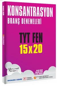 Hocalara Geldik Yayınları TYT Fen 15x20 Konsantrasyon Branş Denemeleri Hocala