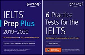 IELTS Prep Set (2019-2020): 2 Books + Online (Kaplan Test Prep)