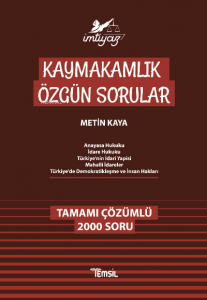İmtiyaz Kaymakamlık Özgün Sorular;Tamamı Çözümlü 2000 Soru