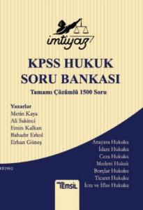 İmtiyaz KPSS Hukuk Soru Bankası