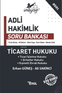 İmtiyaz Ticaret Hukuku Adli Hakimlik Soru Bankası Ticaret Hukuku
