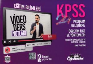 İsem 2021 KPSS Eğitim Bilimleri Program Geliştirme Öğretim İlke ve Yöntemleri Video Ders Notları