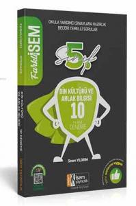 İsem Yayınları 5. Sınıf Din Kültürü ve Ahlak Bilgisi 10 Deneme Sınavı İsem