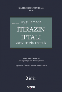 İtirazın İptali;Konu Dizin Listeli