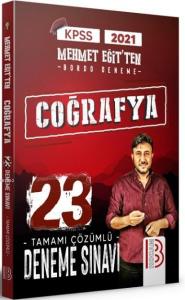 KPSS Coğrafya Tamamı Çözümlü 23 Deneme Sınavı Benim Hocam Yayınları