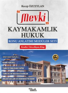 Mevki Kaymakamlık Hukuk Konu Anlatımı Modüler Seti