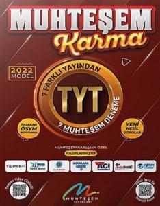 Muhteşem 2022 Model Muhteşem Karma TYT 7 li Deneme Seti