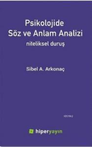 Psikolojide Söz ve Anlam Analizi