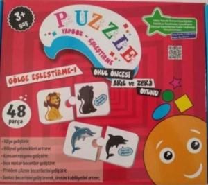 Puzzle Yapboz-Eşleştirme Gölge Eşleştirme 1 - 48 Parça