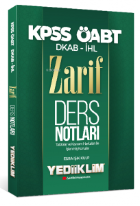 Yediiklim Yayınları 2022 ÖABT DKAP İHL Zarif Ders Notları