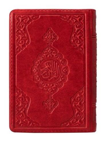 2 Renkli Kırmızı Çanta Boy Kur'an-I Kerim (Yaldızlı-Kılıflı) 2 Renkli 