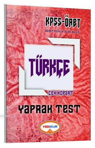 2017 ÖABT Türkçe Öğretmenliği Çek Kopart Yaprak Test
