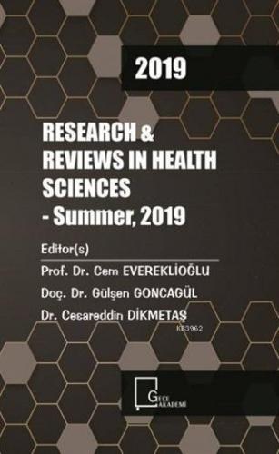 2019 Research Reviews in Health Sciences Kolektif