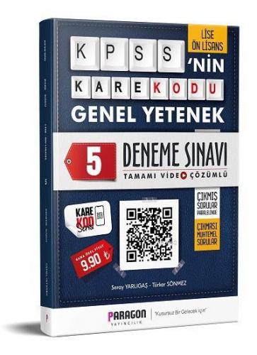 2020 Lise-Önlisans KPSS'nin KareKodu Genel Yetenek Tamamı Video Çözümlü 5 Deneme Sınavı