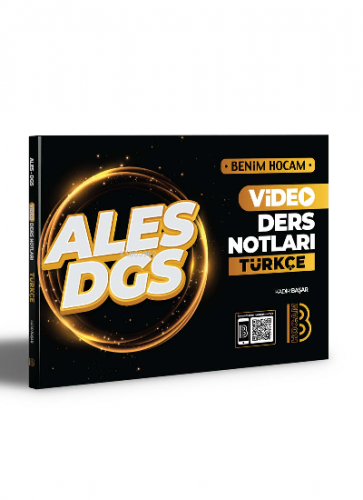 2021 ALES DGS Türkçe Video Ders Notları Benim Hocam Yayınları