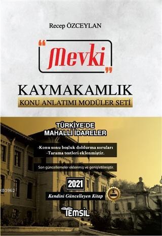 2021 Mevki Kaymakamlık Konu Anlatımı Modüler Seti - Türkiye'de Mahalli İdareler; Türkiye'de Mahalli İdareler