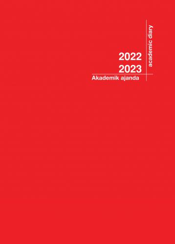 2022-2023 Akademik Ajanda 21X29 Kırmızı