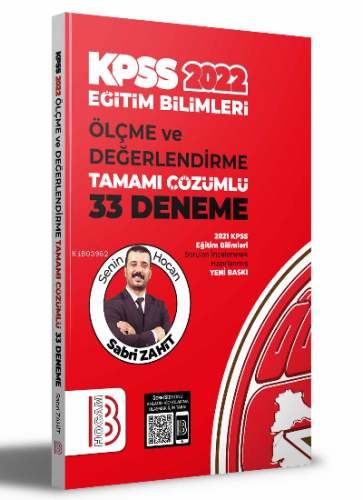 2022 Eğitim Bilimleri Ölçme ve Değerlendirme Tamamı Çözümlü 33 Deneme