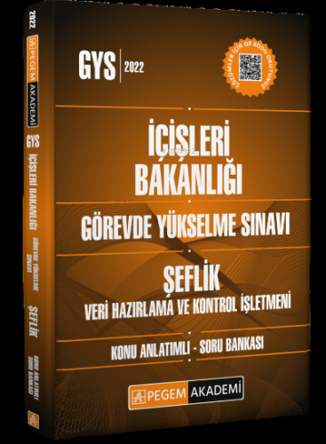 2022 İçişleri Bakanlığı Görevde Yükselme Sınavı Şeflik Veri Hazırlama Ve Kontrol İşletmeni