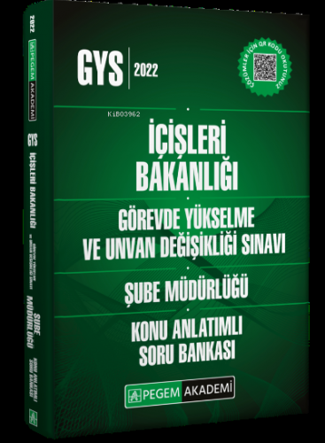2022 İçişleri Bakanlığı Görevde Yükselme Ve Unvan Değişikliği Sınavı Ş