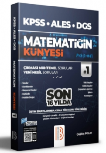 2022 KPSS ALES DGS Matematiğin Künyesi Çağdaş Polat