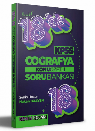 2022 KPSS Coğrafya 18'de 18 Konu Özetli Soru Bankası