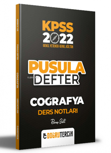 2022 KPSS Coğrafya Pusula Defter Ders Notları