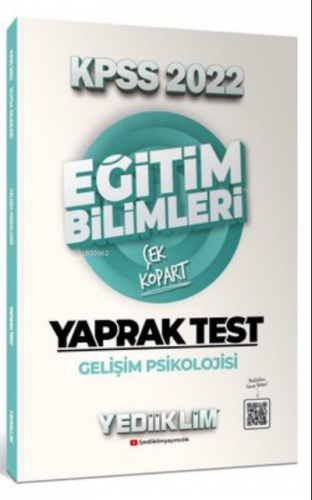 2022 KPSS Eğitim Bilimleri Gelişim Psikolojisi Çek Kopart Yaprak Test