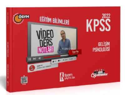 2022 KPSS Eğitim Bilimleri Gelişim Psikolojisi Video Ders Notu