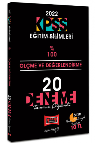 2022 KPSS Eğitim Bilimleri Ölçme Ve Değerlendirme Tamamı Çözümlü 20 Deneme