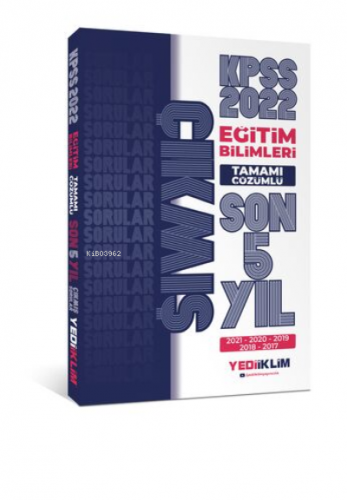 2022 KPSS Eğitim Bilimleri Tamamı Çözümlü Son 5 Yıl Çıkmış Sorular